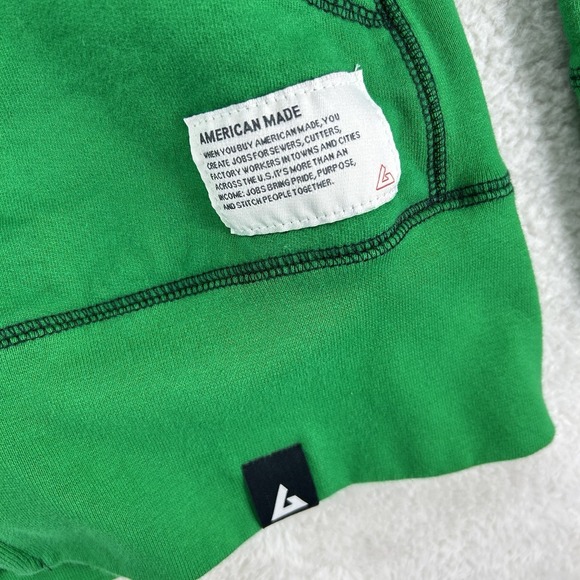 American Giant Hoodie Women's Medium Full Zip Shamrock St Patrick's Day Green - Picture 3 of 9